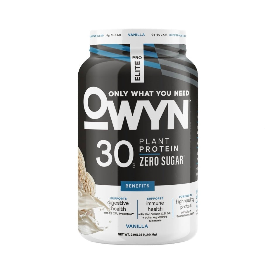 OWYN Pro Elite 30g High Protein Powder, Vanilla Flavored, 2.96 Ibs.