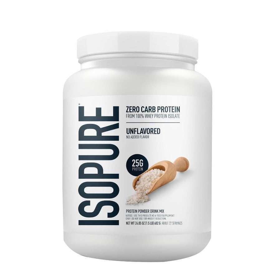 Isopure Zero Carb Protein, 25g Protein, Unflavored, 1.5 Ibs.